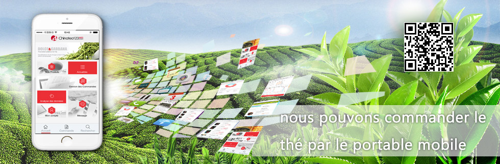 nous pouvons commander le thé par le portable mobile 
